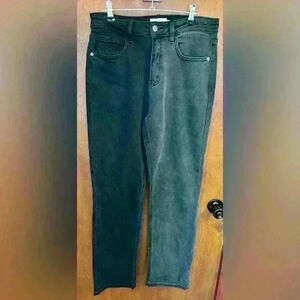 Women’s Cello two toned high rise straight jeans black and grey